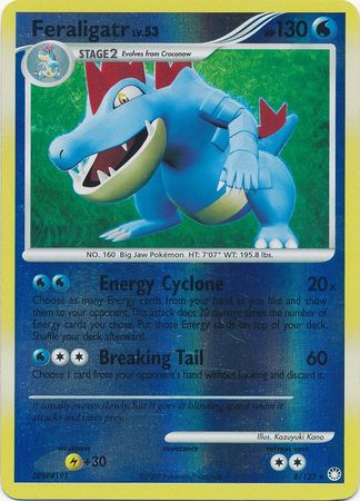 Feraligatr - 8/123 - Holo Rare - Reverse Holo