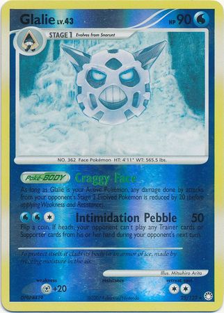 Glalie - 25/123 - Rare - Reverse Holo