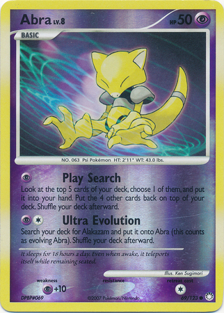 Abra - 69/123 - Common - Reverse Holo