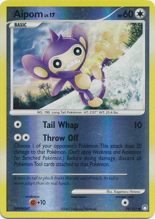 Aipom - 70/123 - Common - Reverse Holo