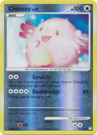 Chansey - 76/123 - Common - Reverse Holo