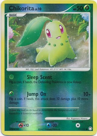 Chikorita - 77/123 - Common - Reverse Holo