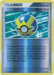 Quick Ball - 114/123 - Uncommon - Reverse Holo