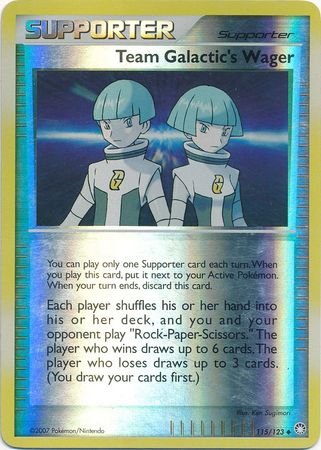 Team Galactics Wager - 115/123 - Uncommon - Reverse Holo