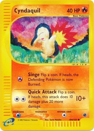 Cyndaquil - 104/165 - Common - Reverse Holo