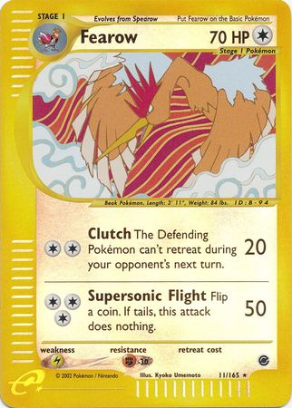 Fearow - 11/165 - Holo Rare - Reverse Holo