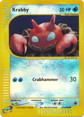 Krabby - 115/165 - Common - Reverse Holo