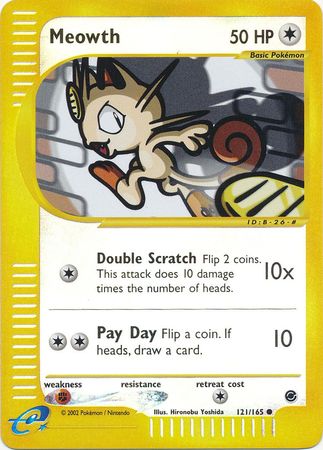 Meowth - 121/165 - Common - Reverse Holo