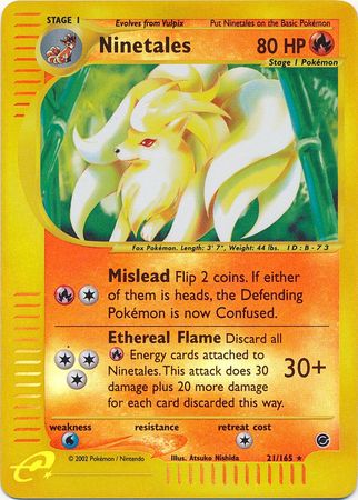 Ninetales - 21/165 - Holo Rare - Reverse Holo