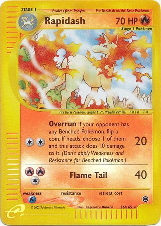 Rapidash - 26/165 - Holo Rare - Reverse Holo