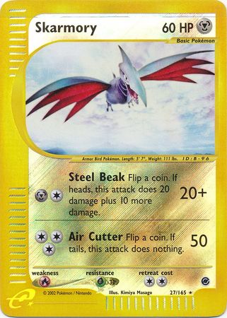 Skarmory - 27/165 - Holo Rare - Reverse Holo