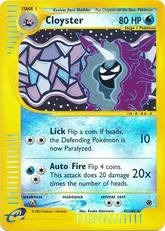 Cloyster - 42/165 - Rare - Reverse Holo