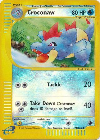 Croconaw - 74/165 - Uncommon - Reverse Holo