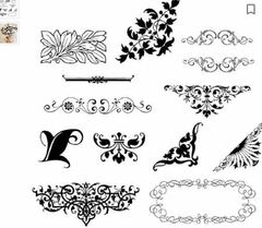 Scrapbooking Rubber Stamp Set