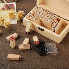 Craft Letter Stamper Stamps Seal Set Number DIY Album Tools Wooden Stamps Scrapbooking Decal Alphabet Stamps