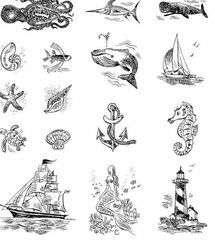 Nautical Rubber Stamp Set