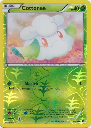 Cottonee - 9/98 - Common - Reverse Holo