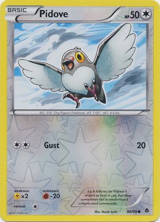 Pidove - 80/98 - Common - Reverse Holo