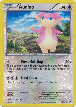 Audino - 83/98 - Uncommon - Reverse Holo