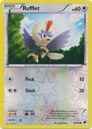 Rufflet - 86/98 - Common - Reverse Holo