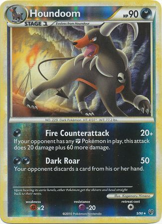 Houndoom - 5/90 - Holo Rare - Reverse Holo