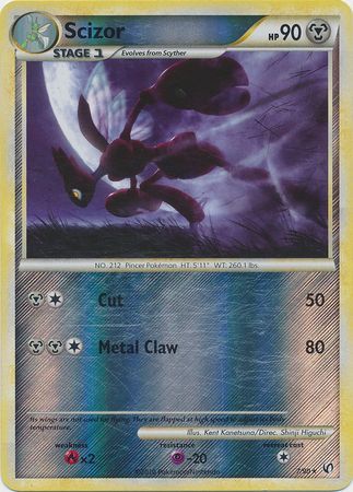 Scizor - 7/90 - Holo Rare - Reverse Holo