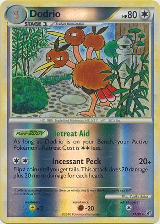 Dodrio - 11/90 - Rare - Reverse Holo