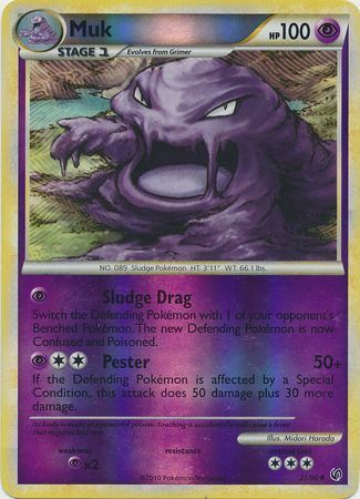 Pokemon Reverse Holo Muk sale