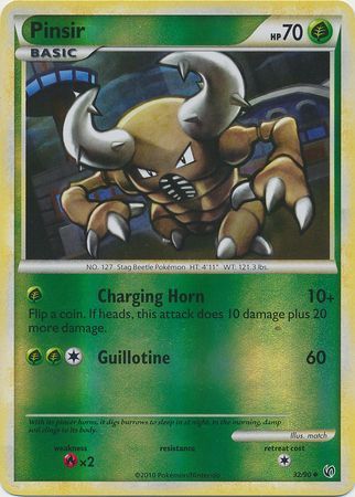 Pinsir - 32/90 - Uncommon - Reverse Holo