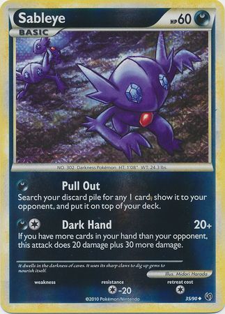 Sableye - 35/90 - Uncommon - Reverse Holo