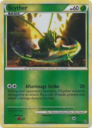 Scyther (36) - 36/90 - Uncommon - Reverse Holo