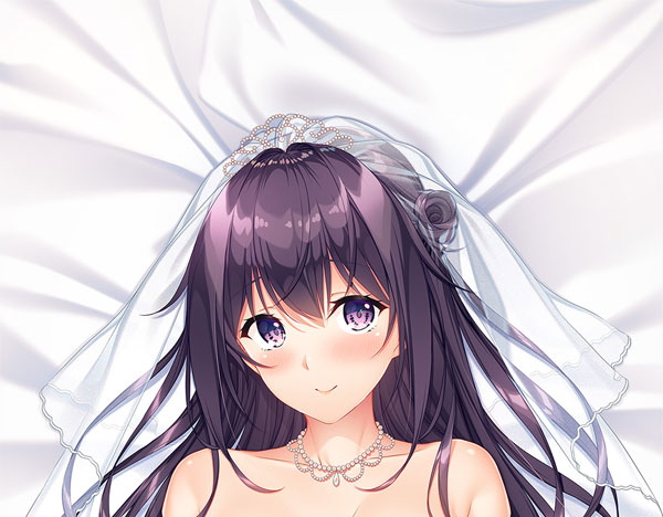 Yubisaki Connection Wedding Hugging Pillow Cover Yuzuki