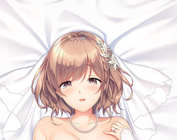 Yubisaki Connection Wedding Hugging Pillow Cover Mikoto