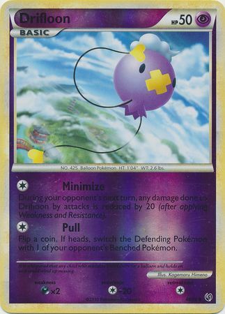 Drifloon - 46/90 - Common - Reverse Holo