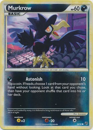 Murkrow - 58/90 - Common - Reverse Holo