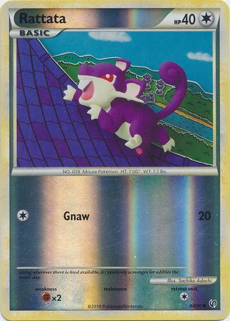 Rattata - 64/90 - Common - Reverse Holo