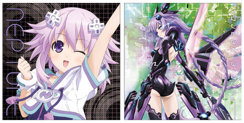 Hyperdimension Neptunia - Cushion Cover: Neptune & Purple Heart