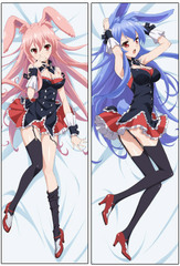 Mondaiji - Smooth Knit Hugging Pillow Cover: Black Rabbit
