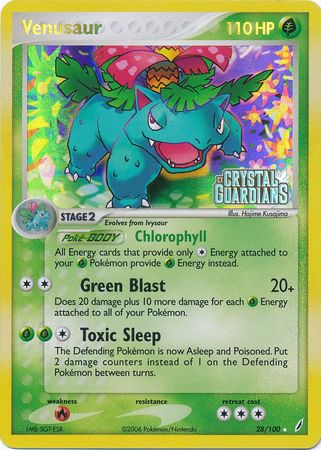 Venusaur - 28/100 - Rare - Reverse Holo