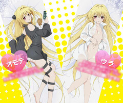 Motto To Love-Ru - Original Illustration Smooth Hugging Pillow Cover: Golden Darkness