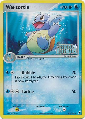 Wartortle - 42/100 - Uncommon - Reverse Holo