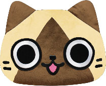 Monster Hunter Felyne Diecut Face Cushion - Felyne