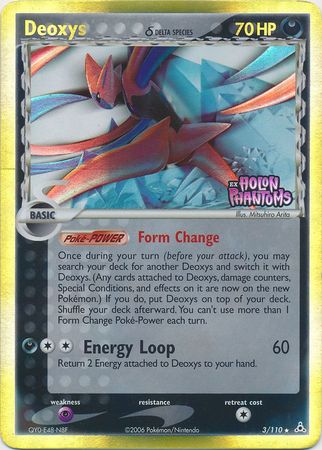 Deoxys (Attack) - 3/110 - Holo Rare - Reverse Holo