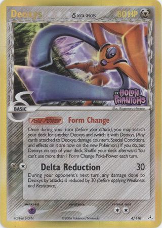 Deoxys (Defense) - 4/110 - Holo Rare - Reverse Holo