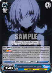 Qualified to Know Her Origins, Mash Kyrielight - FGO/S87-E084S - SR