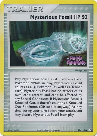 Mysterious Fossil - 92/110 - Common - Reverse Holo