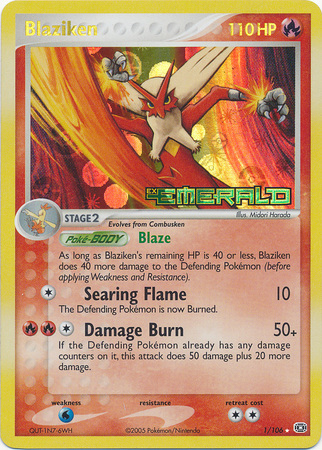 Pokemon Blaziken shops Holo