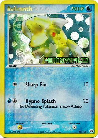 Relicanth - 18/106 - Rare - Reverse Holo