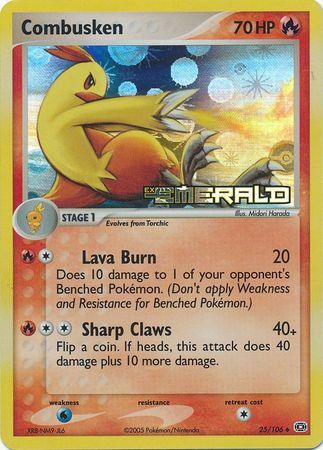 Combusken - 25/106 - Uncommon - Reverse Holo