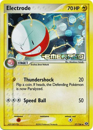 Electrode - 27/106 - Uncommon - Reverse Holo